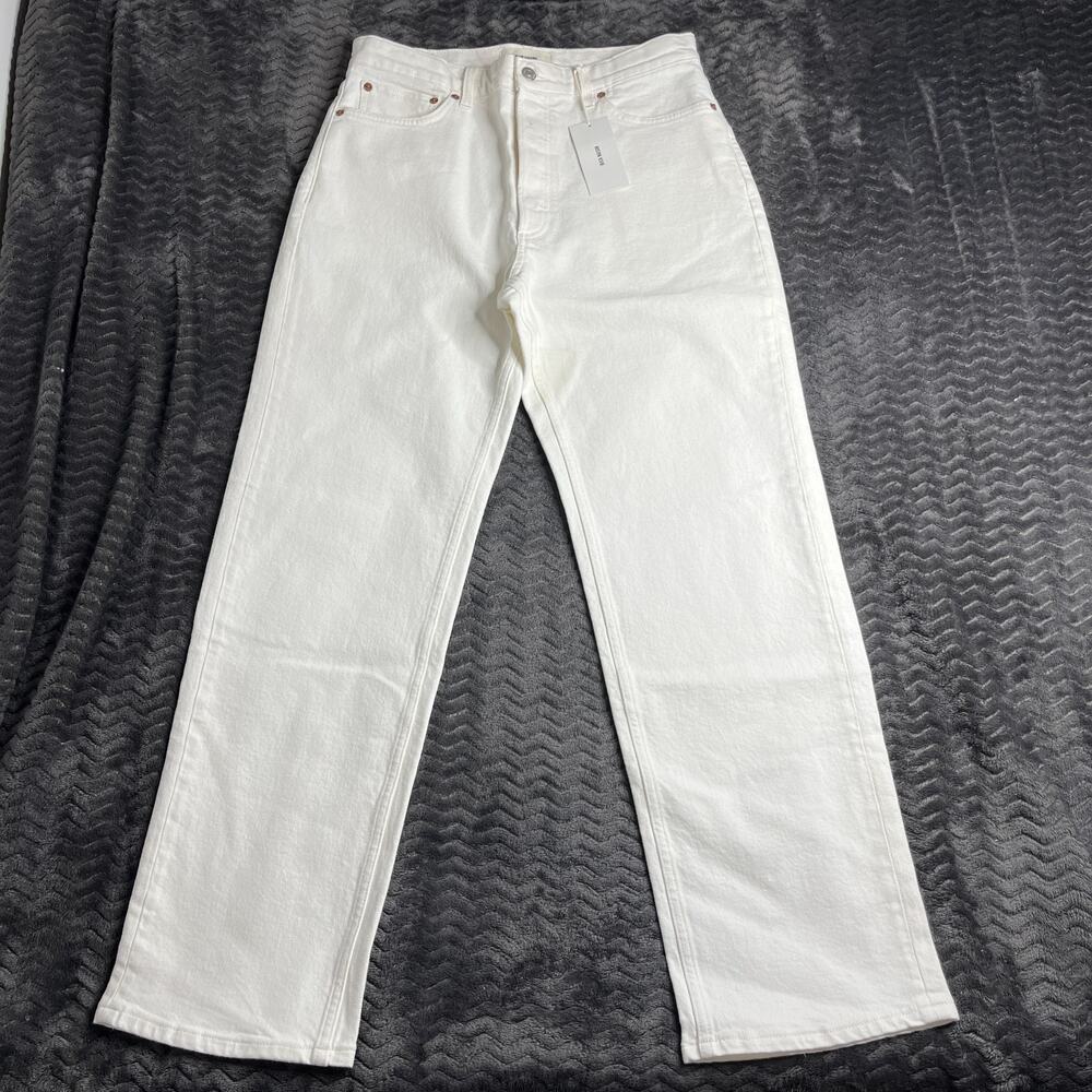 Buck Mason Whicker Stretch Ridge Twill Rider Jean Womens Size 30 Natural NWT